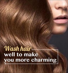 Wash hair well to make you more charming